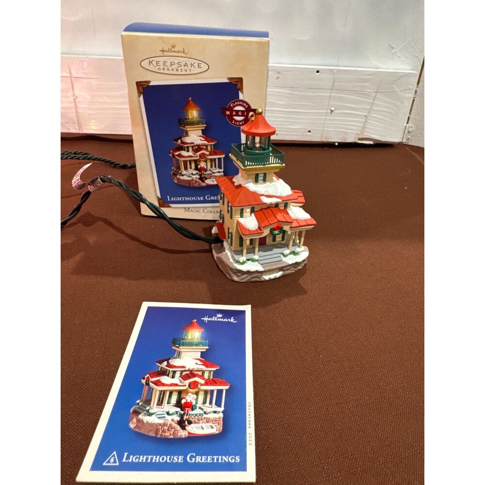2002 Hallmark Keepsake Ornament "Lighthouse Greetings"
